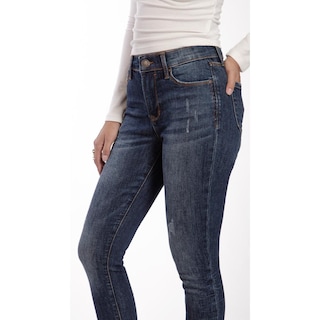 Foto 5 | Foto 5 | Pantalón High Rise Skinny Mujer Balam Bl7189 Azul Oscuro