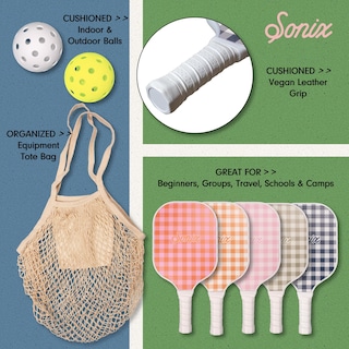 Foto 6 | Foto 6 | Set De Palas De Pickleball Sonix Fiberglass Con 2 Raquetas Y 4 Pelotas - Venta Internacional.