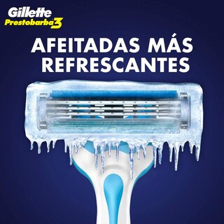 Foto 3 | Foto 3 | Rastrillo Gillette Prestobarba3 Cool 2 Piezas