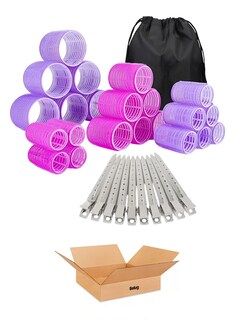 Foto 1 | Foto 1 | 33 Pzs Rulos Tubos Plástica Para Cabello Autoadheribles