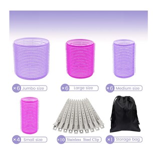 Foto 3 | Foto 3 | 33 Pzs Rulos Tubos Plástica Para Cabello Autoadheribles