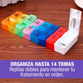Foto 4 | Foto 4 | Pastillero Cortador con 14 Rejillas 2 Tomas Al Día
