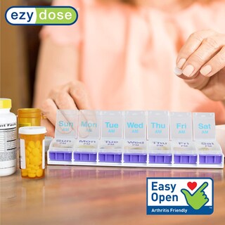 Foto 4 | Foto 4 | Organizador De Píldoras Ezy Dose Semanal, 7 Días, 2 Xl, 4 Veces Al Día - Venta Internacional.