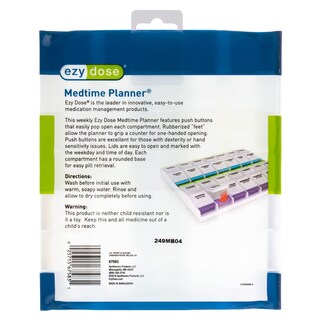 Foto 6 | Foto 6 | Organizador De Píldoras Ezy Dose Semanal, 7 Días, 2 Xl, 4 Veces Al Día - Venta Internacional.