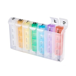 Foto 1 | Foto 1 | Pastillero Semanal Portátil 4 Tomas Diarias Eo Safe Imports Esi-19164 Multicolor
