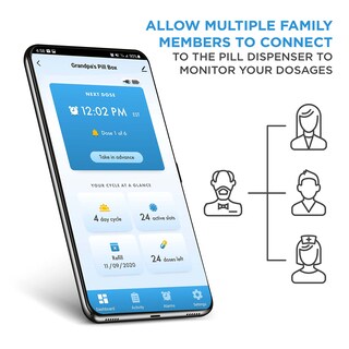 Foto 2 | Foto 2 | Dispensador De Píldoras Live Fine Smart Wifi, Organizador De 28 Días, 9 Dosis - Venta Internacional.
