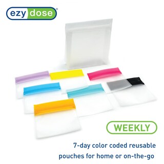Foto 4 | Foto 4 | Juego De Bolsitas Para Pastillas Ezy Dose, Reutilizables Durante 7 Días, Tamaño Viaje, Sin Bpa - Venta Internacional.