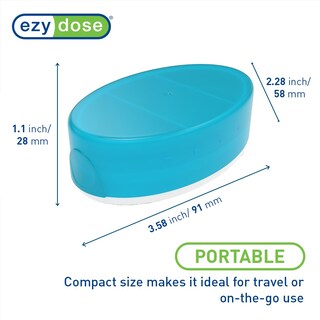 Foto 2 | Foto 2 | Pastillero Ezy Dose Daily Ovalado Con 3 Compartimentos 4 Unidades Sin Bpa - Venta Internacional.