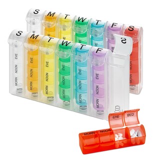 Foto 1 | Foto 1 | Organizador Semanal De Píldoras Medca Paquete De 2 Para Píldoras Y Vitaminas - Venta Internacional.