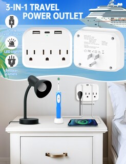 Foto 2 | Foto 2 | Kit Esencial Para Viajes En Crucero Nihome De 19 Piezas Con Regleta - Venta Internacional.