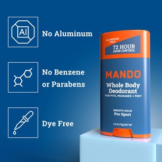 Foto 3 | Foto 3 | Desodorante Mando Whole Body Para Hombre, 72 Horas, Antiolor, 150 Ml, 2 Unidades - Venta Internacional.