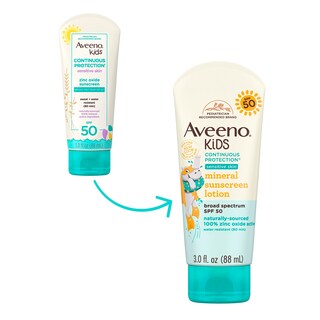 Foto 2 | Foto 2 | Protector Solar Aveeno Kids De Protección Continua Spf 50 90 Ml - Venta Internacional.
