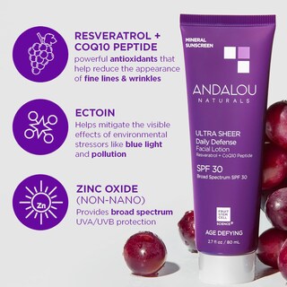 Foto 4 | Foto 4 | Protector Solar Andalou Naturals Antienvejecimiento Spf 30 80 Ml - Venta Internacional.