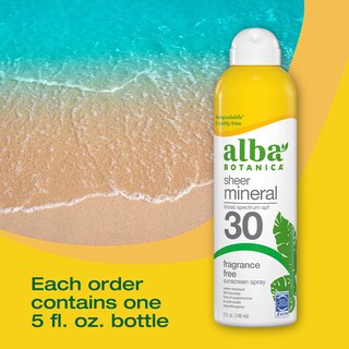 Foto 4 | Foto 4 | Protector Solar En Aerosol Alba Botanica Sheer Mineral Spf 30 150 Ml - Venta Internacional.