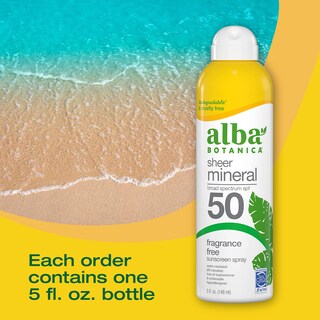 Foto 4 | Foto 4 | Protector Solar En Aerosol Alba Botanica Sheer Mineral Spf 50 150 Ml - Venta Internacional.