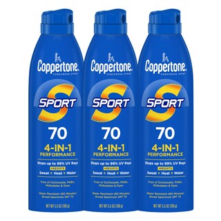 Foto 1 | Foto 1 | Spray De Protección Solar Coppertone Sport Spf 70 163 Ml, Paquete De 3 - Venta Internacional.