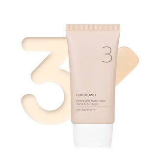 Foto 1 | Foto 1 | Protector Solar Tintado Numbuzin No.3, Base De Porcelana, Skip Tone Up, Beige - Venta Internacional.