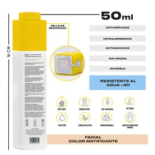 Foto 2 | Foto 2 | Ulmar Protector Solar Facial Mineral Fps50 Uva/uvb/hevl/ir-v Color Matificante 50ml