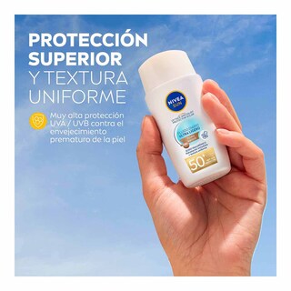 Foto 6 | Foto 6 | Nivea Protector Solar Facial Fluido Color Medio 40ml