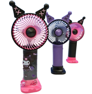 Foto 1 | Foto 1 | 3 Ventiladores Kuromi De Bolsillo Con Pegatinas
