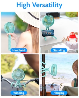 Foto 7 | Foto 7 | Ventilador De Cochecito Portátil Sweetfull Con Pantalla Led Y Batería De 4000 Mah - Venta Internacional.