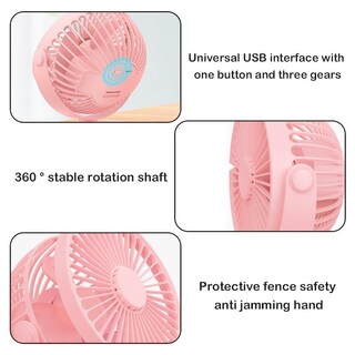 Foto 3 | Foto 3 | Mini Ventiladores Ventdepot Mxzep-002 2 Piezas Rosa