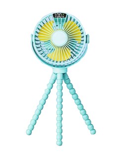 Foto 2 | Foto 2 | Trípode Flexible Ventilador Portátil Verde + Gratis Termo Güish De Regalo