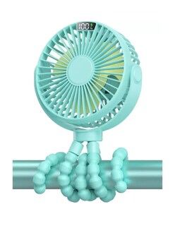 Foto 4 | Foto 4 | Trípode Flexible Ventilador Portátil Verde + Gratis Termo Güish De Regalo