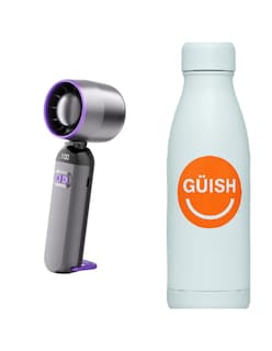 Foto 1 | Foto 1 | Ventilador Portatil Mini Recargable De Mano + Gratis Termo Güish