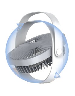 Foto 4 | Foto 4 | Ventilador De Escritorio Portátil Recargable Azul + Gratis Termo Güish De Regalo