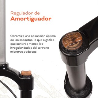 Foto 4 | Foto 4 | Tijera Para Bicicleta Mariluz R27.5 28.6mm Fe Sin Rosca Bloqueo Lock Out Resorte Helicoidal Suspension Negro
