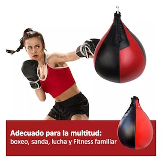 Foto 4 | Foto 4 | Boxeo Profesional Colgando Cuerda Elástica Pelota De Boxeo Rojo/negro