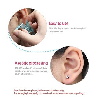 Foto 3 | Foto 3 | Juego De Pistolas Para Piercing De Oreja Desechables  Autoperforadoras  Hous - Venta Internacional.