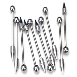 Foto 4 | Foto 4 | Set De Piercings Corporales De Acero Inoxidable Para Lengua Labios Y Cejas - Venta Internacional.