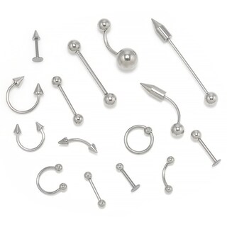 Foto 5 | Foto 5 | Set De Piercings Corporales De Acero Inoxidable Para Lengua Labios Y Cejas - Venta Internacional.