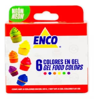 Foto 1 | Foto 1 | Kit 6 Colores Neon En Gel 20 Grs Enco