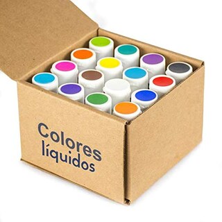 Foto 1 | Foto 1 | Kit 16 Colores Liquidos Aerografo 40 Grs Enco