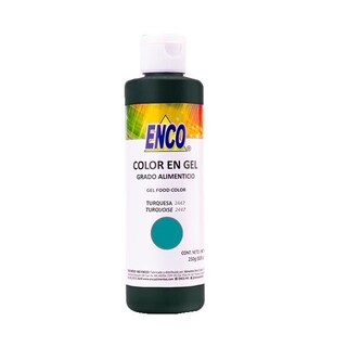 Foto 1 | Foto 1 | Color Gel Verde Turqueza 250 Grs Enco