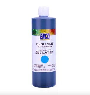 Foto 1 | Foto 1 | Mega Color Gel Azul Brillante 500 Grs Enco
