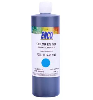 Foto 1 | Foto 1 | Mega Color Gel Azul Tiffany 500 Grs Enco