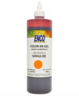 Foto 1 | Foto 1 | Mega Color Gel Naranja 500 Grs Enco