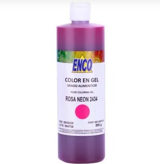 Foto 1 | Foto 1 | Mega Color Gel Rosa Neón 500 Grs Enco