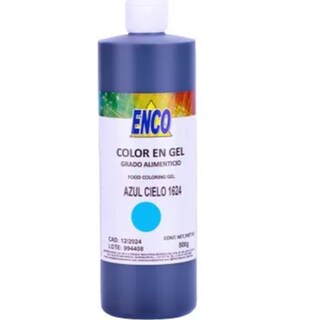 Foto 1 | Foto 1 | Mega Color Gel Azul Cielo 500 Grs Enco