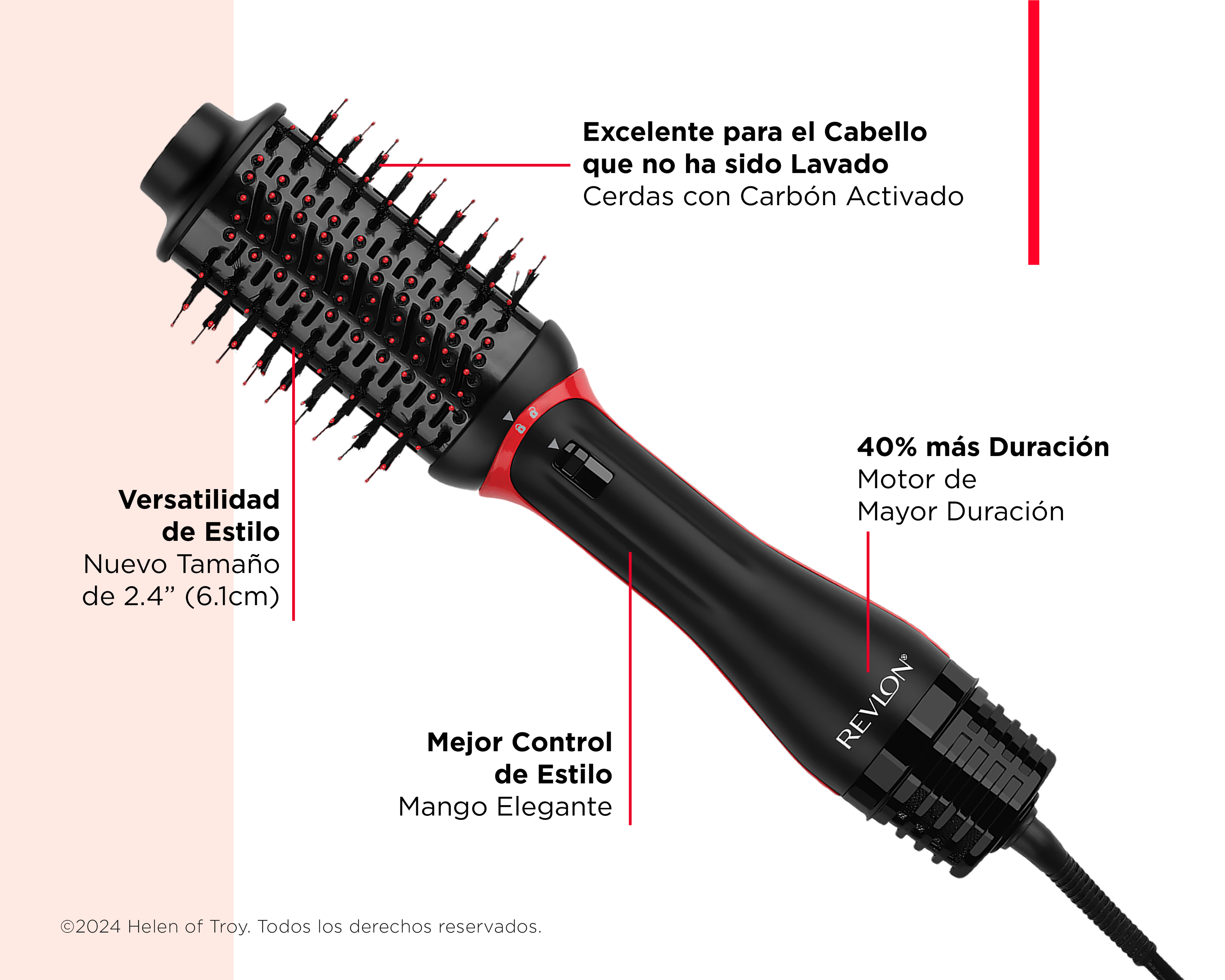 Foto 4 | Foto 4 | Cepillo de Aire Revlon One Step Plus con 3 Temperaturas