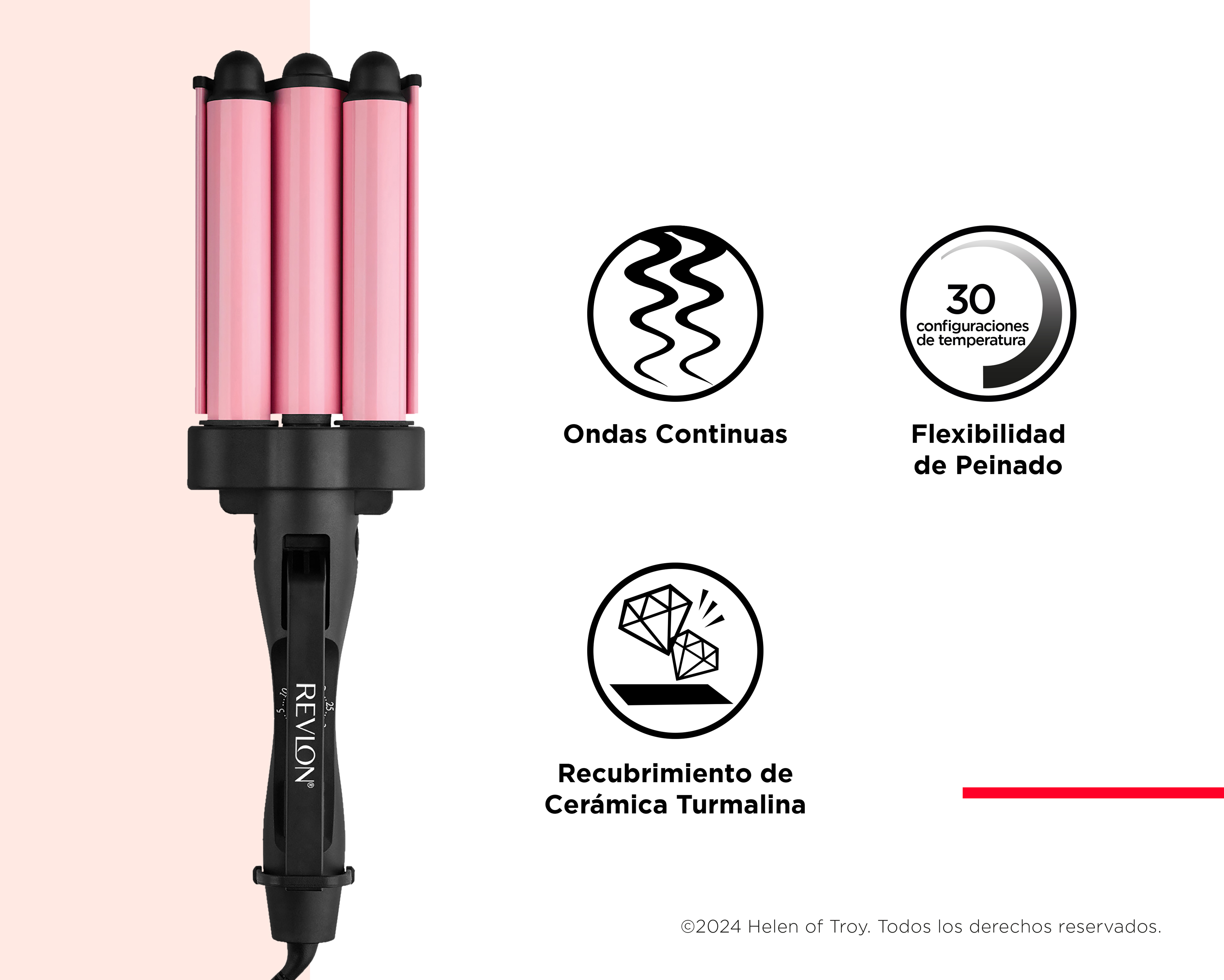 Foto 5 pulgar | Foto 4 | Tenaza Rizadora Revlon Waflera Perfect Heat