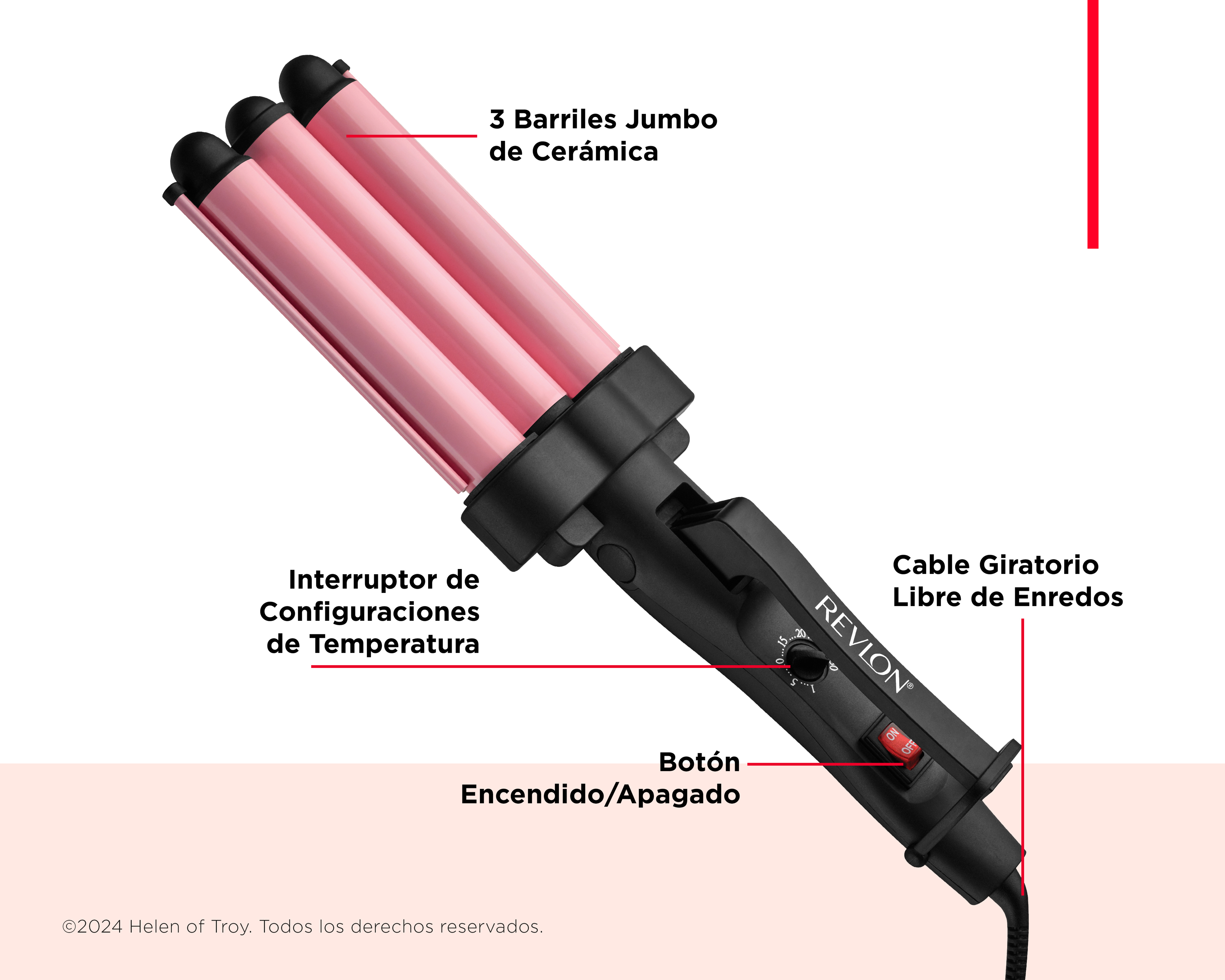 Foto 6 pulgar | Foto 5 | Tenaza Rizadora Revlon Waflera Perfect Heat