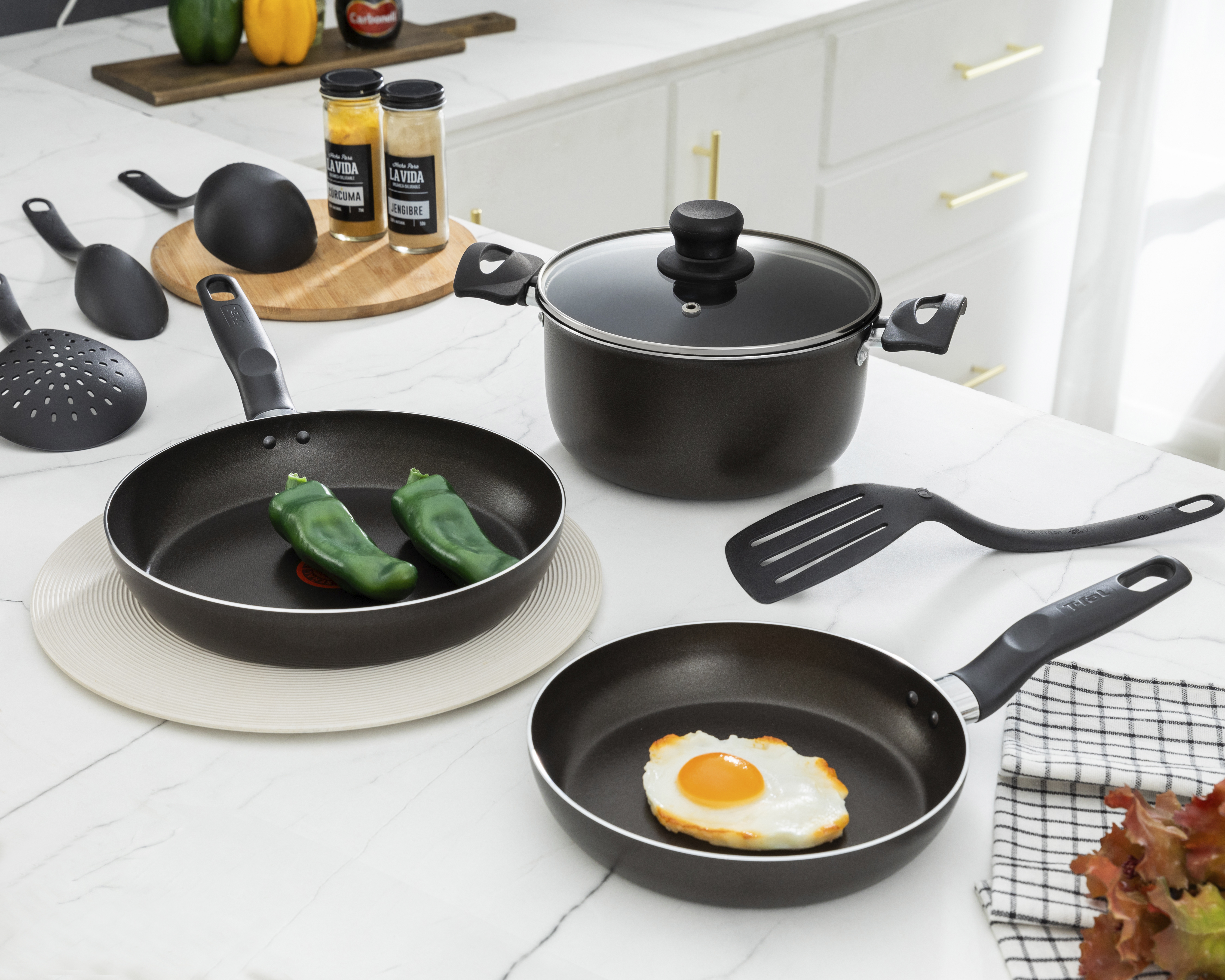 Foto 6 pulgar | Foto 5 | Batería de Cocina T-fal 8 Piezas de Aluminio