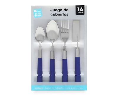 Foto 1 | Foto 1 | Juego de Cubiertos Procook de Acero Inoxidable 16 Piezas