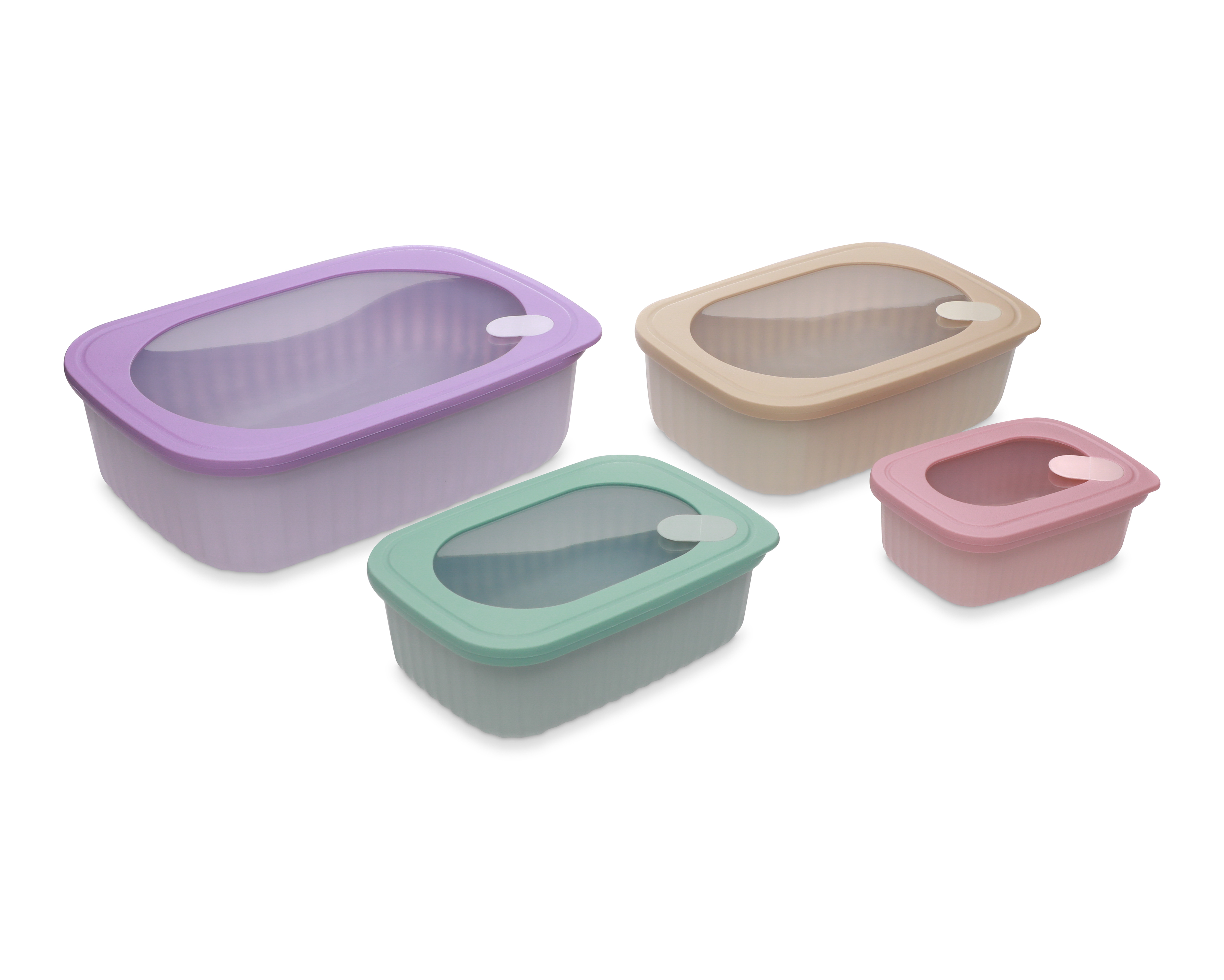 Foto 2 | Foto 2 | Contenedor de Plástico +Simple 4 Piezas