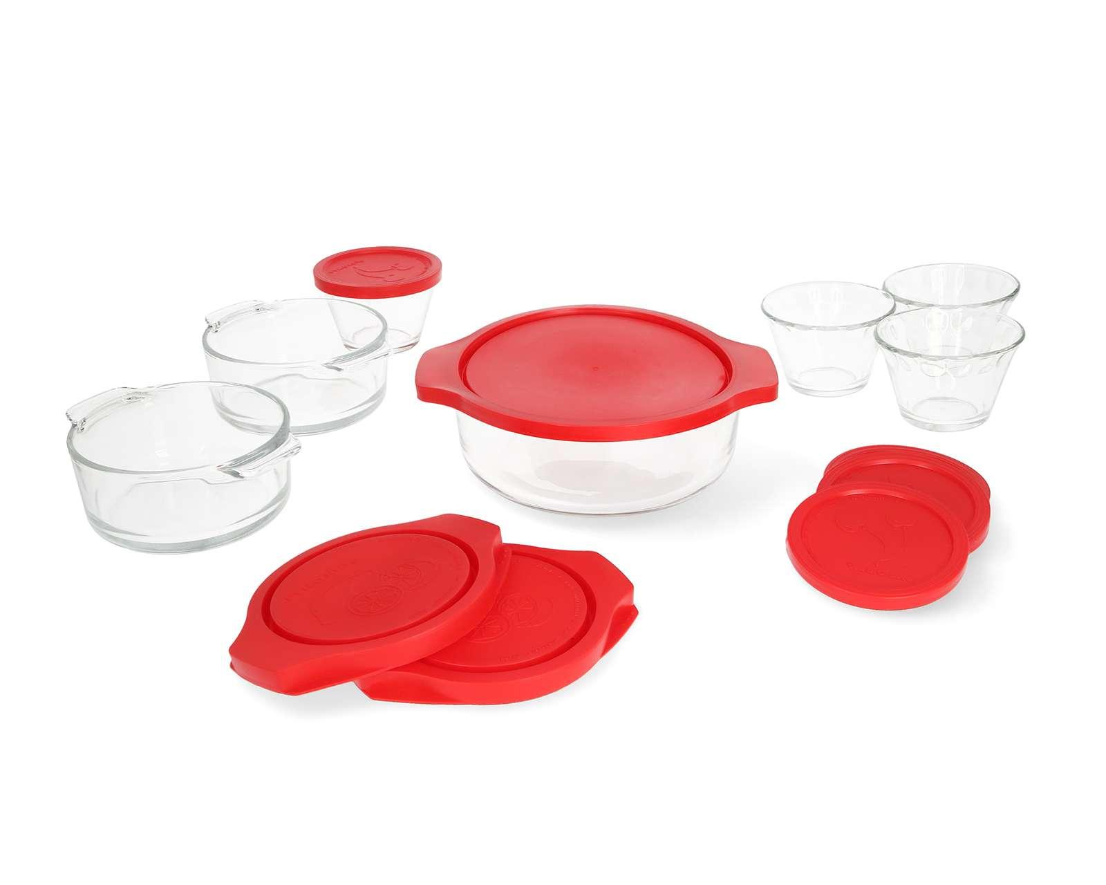 Foto 5 pulgar | Foto 4 | Refractario de Vidrio con Tapadera 7 Piezas